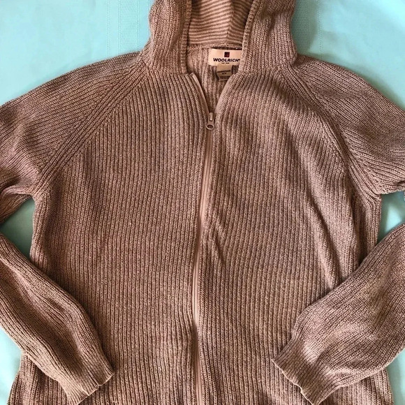 Woolrich Zip Up Beige Sweater - Picture 3 of 12